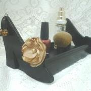 Boutique Shoe organizer high heels, Great on a vanity to hold nail polish, perfume, make up organizer, earring holder. 
