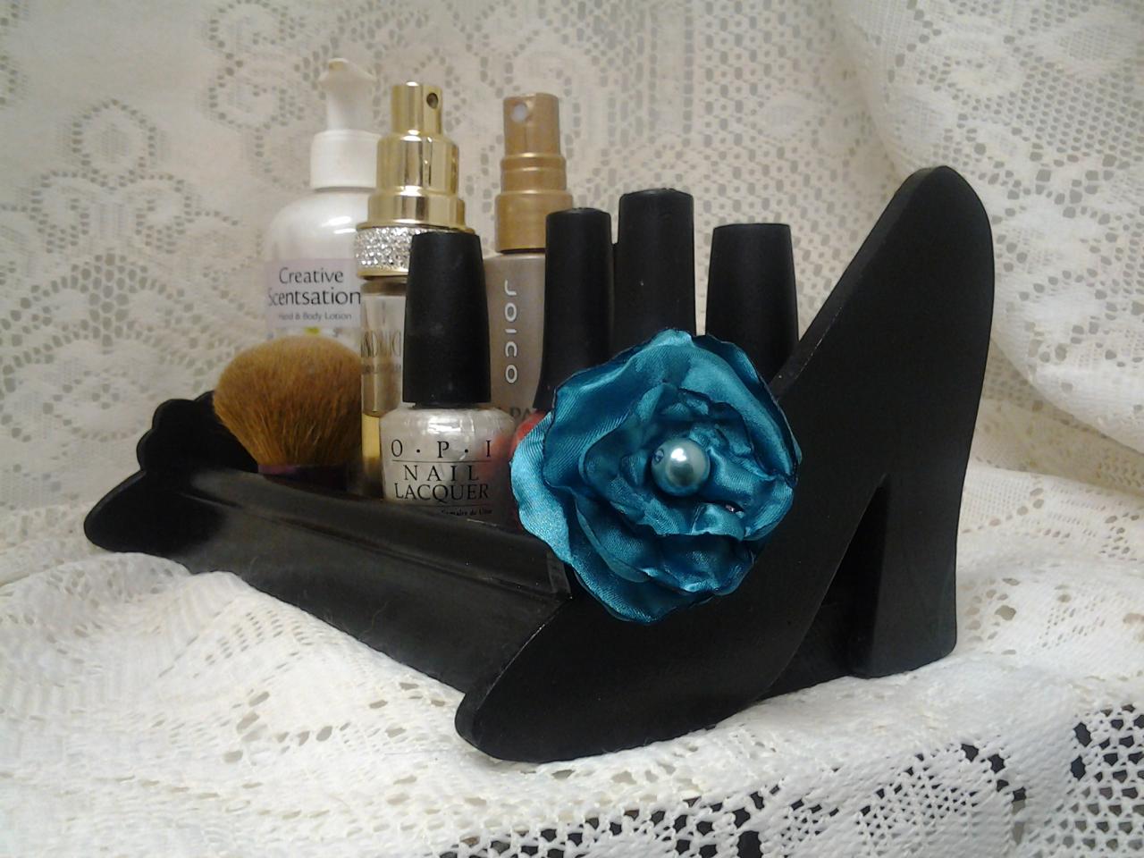 Boutique Shoe Organizer High Heels, Great On A Vanity To Hold Nail Polish, Perfume, Make Up Organizer, Earring Holder.