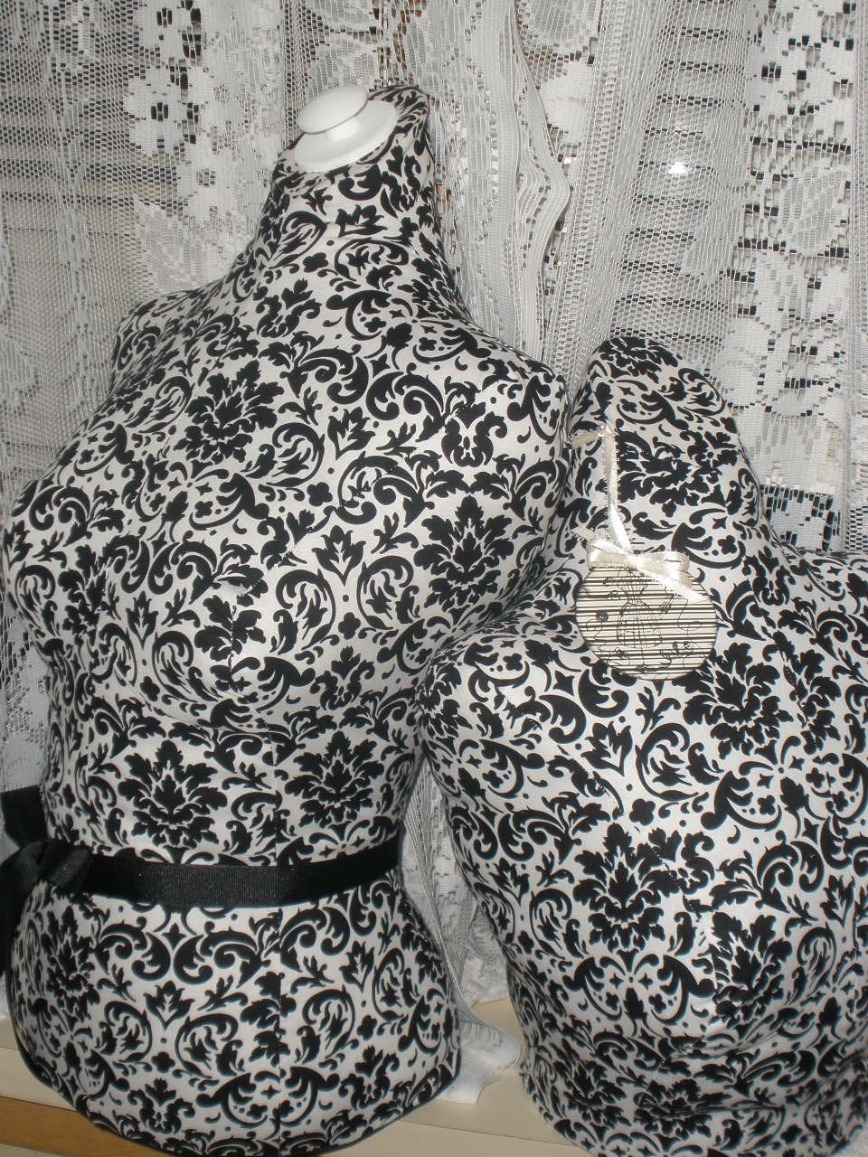 Boutique Dress Form, Bust To The Waist Set. Life Size Torso Great For Store Front Or Home Decor. Paris Black Bust Forms.