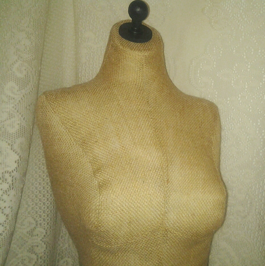 Decorative Bust Form Designs To The Waist, Life Size Torso Great For Store Front Display Or Home Decor. Premier Burlap.